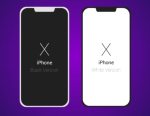 Light iPhone X Clay Mockup PSD