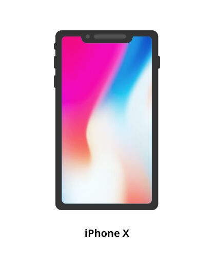 Minimal iPhone X Vector Icon
