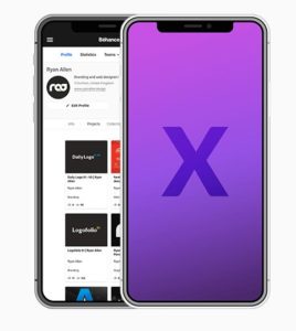 Silver & Space Grey iPhone X PSD Mockups