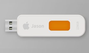 U-Disk USB Flash Drive PSD Mockup
