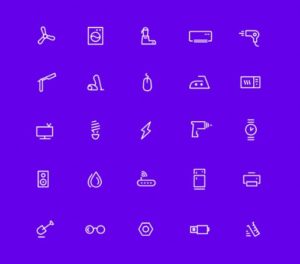25 Utility & Device Vector Icons
