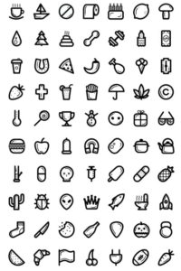 70 Food & Lifestyle Icons