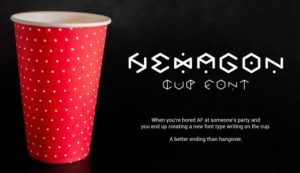 HEXAGON Cup Font