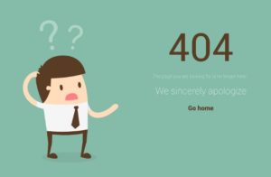 Creative 404 Not Found Template PSD