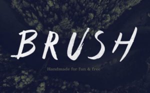 Type Brush Vector Font