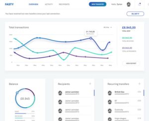 Light Clean Dashboard UI PSD