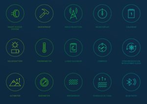 23 Watch Features Icons Vector