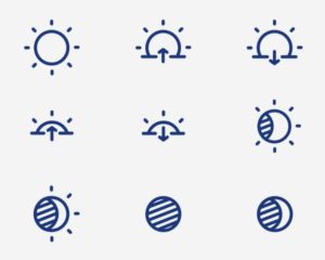 35 Elegant Vector Weather Icons