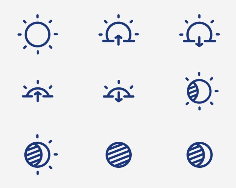 35 Elegant Vector Weather Icons