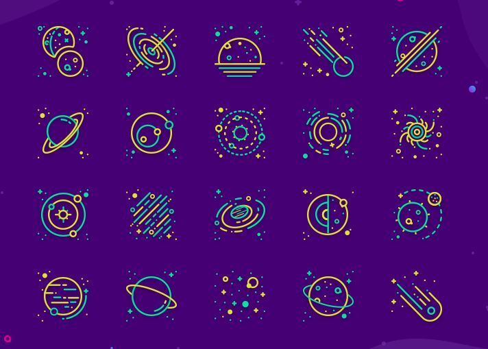 Fancy Space Vector Icons