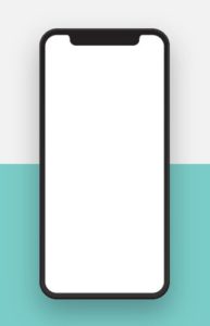 Realistic Blank iPhone X PSD Template