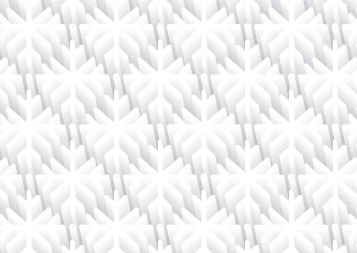 3D Snowflake Pattern Vector