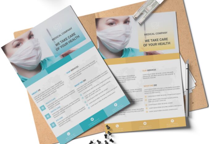 2 Medical Company Templates Vector