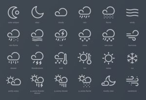 24 Creative Weather Vector Icons