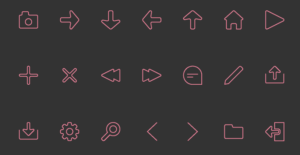 21 Simple UI UX Icons Vector