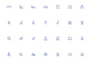 28 Minimal Stationery Icon For Sketch