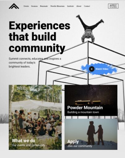 Event Landing Page PSD Template