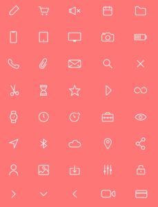 40 Minimal UI Icons (AI+Sketch)