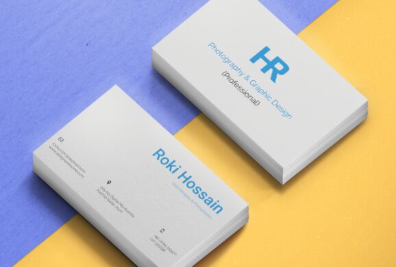 Editable Print-friendly Business Card PSD Mockup