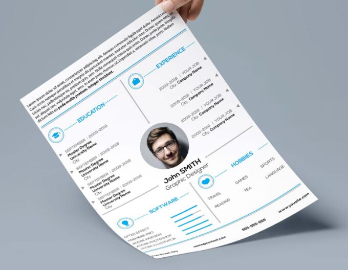 Clean Personal Resume CV Template