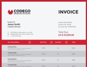 Invoice Template For Photoshop And Illustrator
