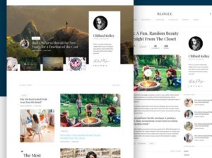 Blogly Minimal Clean Blog Theme Sketch