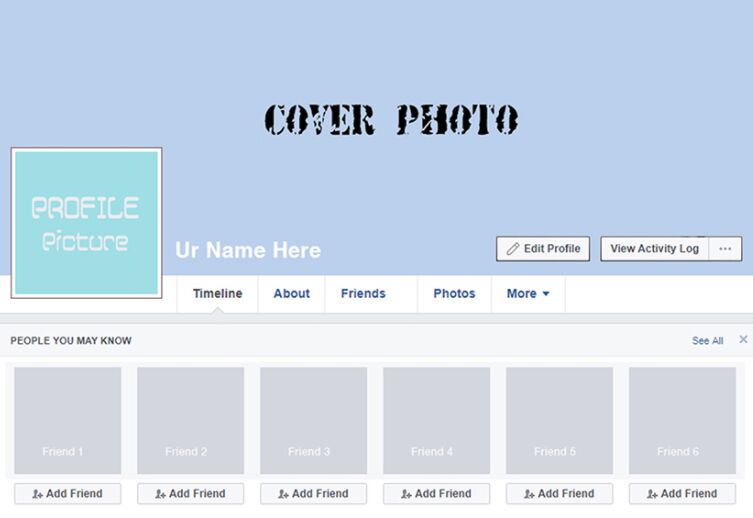 Facebook Profile Cover Mockups PSD