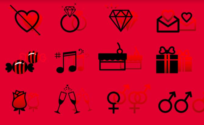 14 Valentine's Day Vector Icons