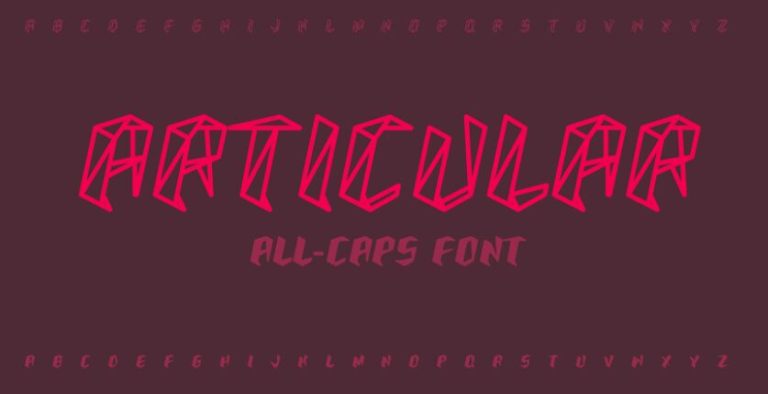 Articular Geometric Font