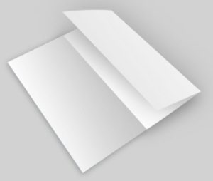Blank Tri-fold Mockup PSD