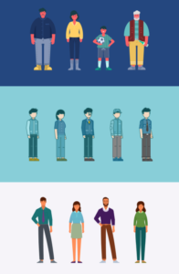 Flat Character Set Vector