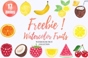 17 Watercolor Fruits