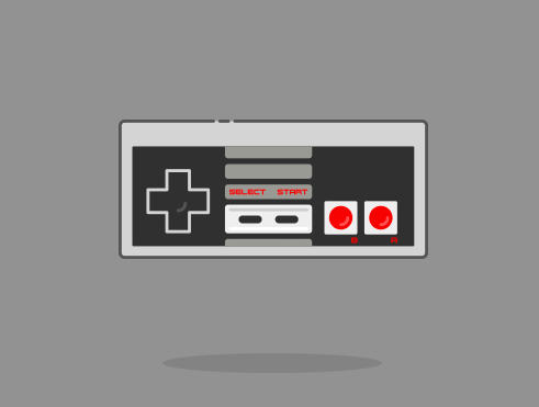 Retro Nintendo Controller Vector Illustration