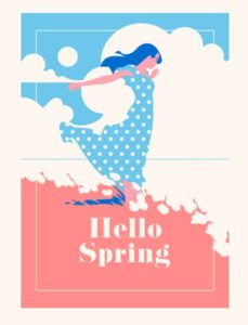 Spring Time Vector Poster