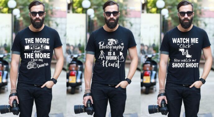 Photography T-Shirt PSD Mockup