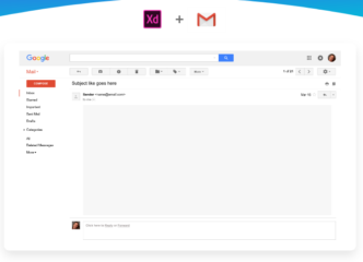 Download Free Gmail UI Kit For Adobe XD - Free Web UI Kits, XD