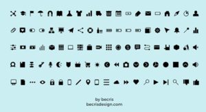 100 Minimal UI Icons For XD