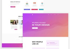 Minimal Agency Landing Page For XD