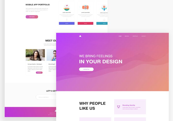 Minimal Agency Landing Page For XD