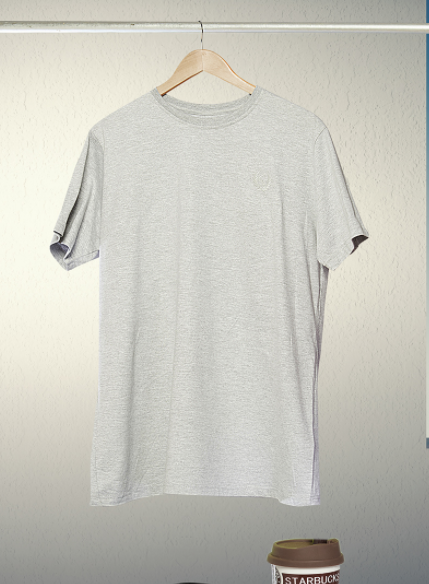 Grey Hanging T-shirt PSD Mockup