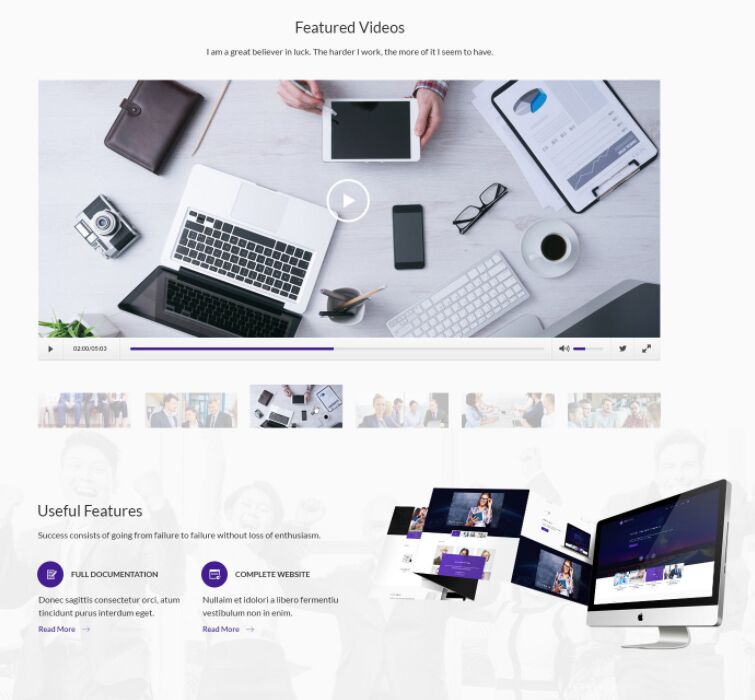 Professional Business Agency Web Templates PSD