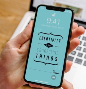 Editable iPhone X In Hands PSD Mockup