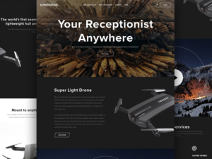Dark Light Landing Page PSD Templates