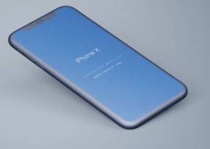 Perspective iPhone X Photoshop Mockup