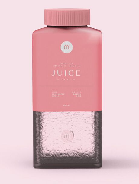 Orignal Organic Formula Juice Bottle PSD Mockup