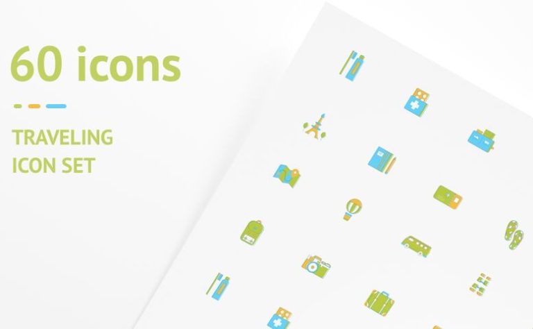 60 Travel Icons For Sketch