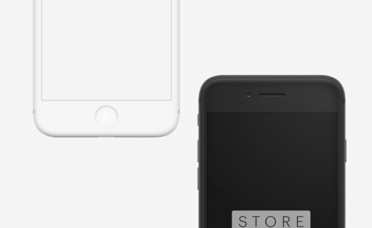 iPhone 8 And iPhone X Clay Mockups