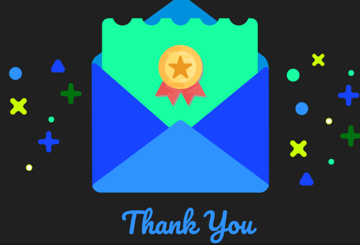 Sweet Thank You Card Vector-min
