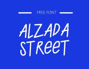 ALZADA STREET Handwritten Typeface-min