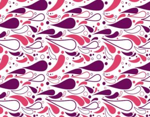 Colorful Vintage Flourish Pattern Vector-min
